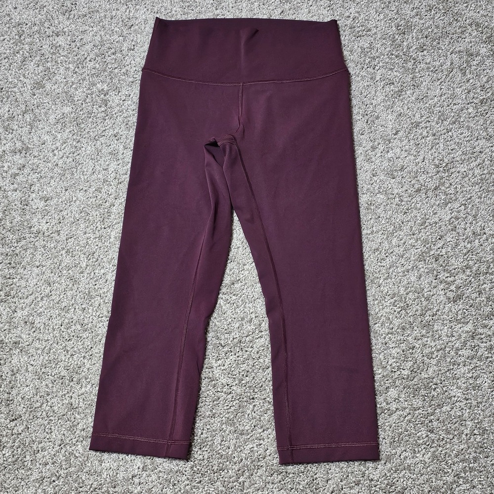 Lululemon Sz 8 Wunder Under Crop HR Full on Luxtreme 21" Dark Adobe W6ATTS‎